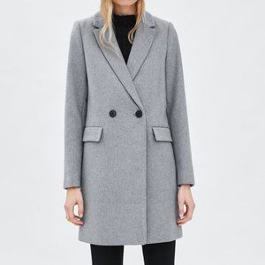 Zara Menswear Gray Coat Size Small